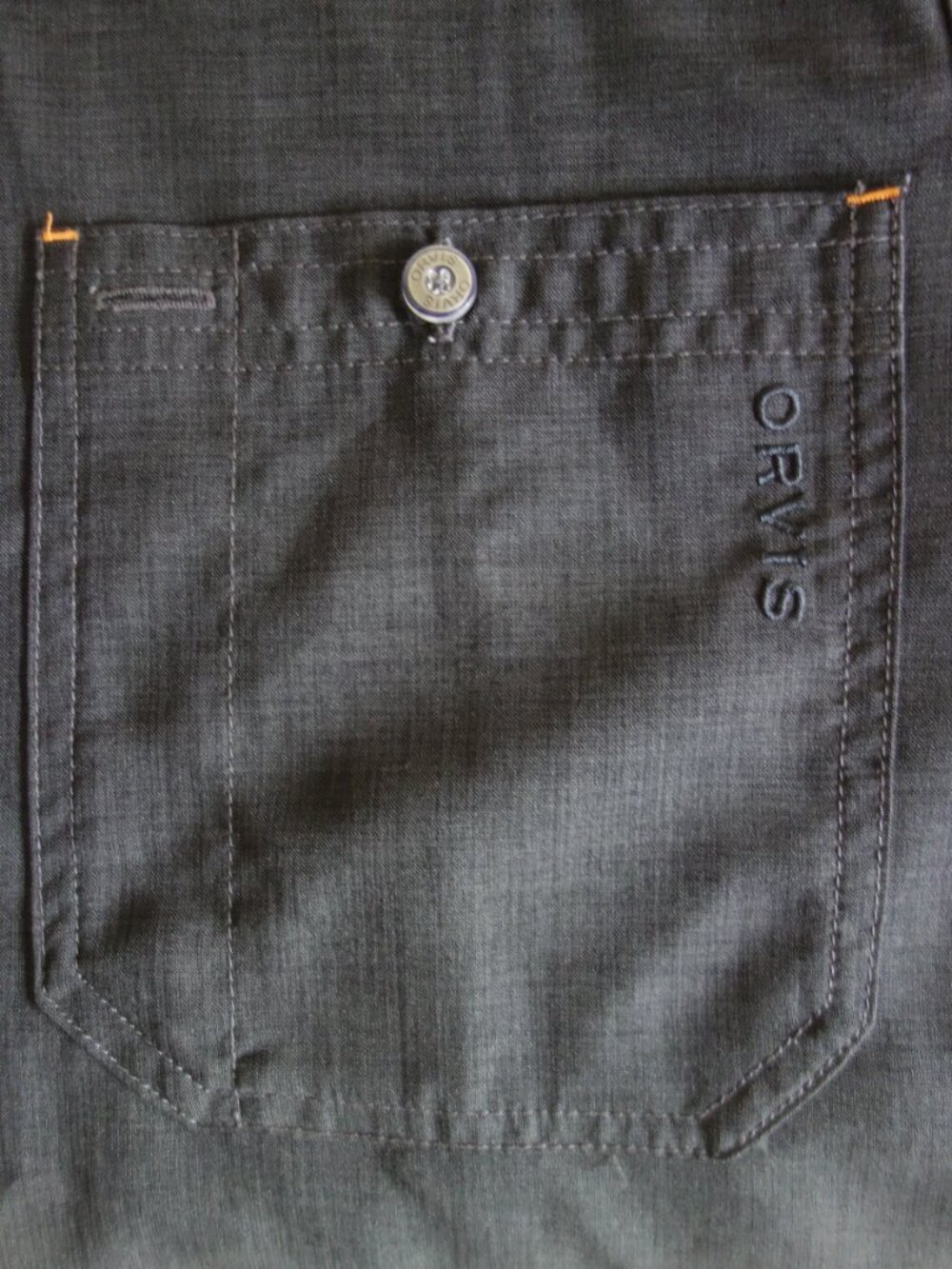EUC ORVIS Gray Outdoor / Fishing Long Sleeve Light Weight Button Shirt – Men’s L - Picture 3 of 9